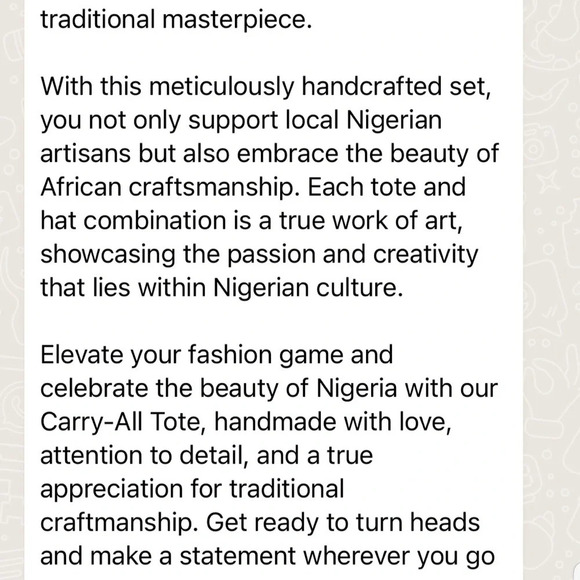 Vintage 💕Kweenzyafrik  Ankara printed handmade Keimie Carry all Tote hat set - Picture 12 of 16